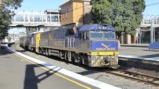 Australian Trains Indian Pacific Homebush Sydney 31Aug13 [upl. by Vinson]