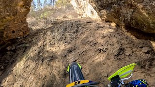 Eloi Salsench  Spanish Hard Enduro La Pesquera Qualification  POV [upl. by Lyrradal]