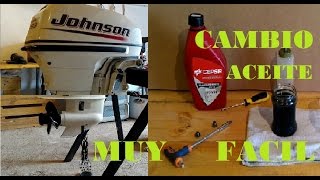 Powerboat oil change como CAMBIAR ACEITE DE COLA motor fueraborda paso a paso johnson yamaha mercury [upl. by Kathe548]