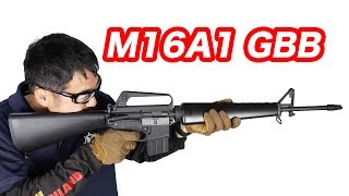 WE M16A1 ガスブロ 実射少なめ・マック堺 エアガンレビュー動画 [upl. by Hidie]