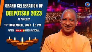 LIVE  Celebration of Deepotsav 2023 at Ayodhya Uttar pradesh [upl. by Enovi]