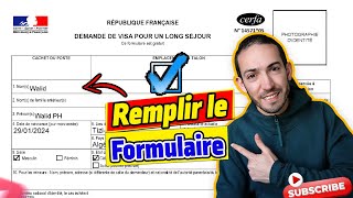 Comment remplir Formulaire demande visa France💯✅ WalidPH [upl. by Neyu]