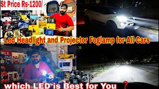 Best LED Headlight and Projector Foglamp for All Carsbest led headlights for carsCar LED lights [upl. by Berthold]