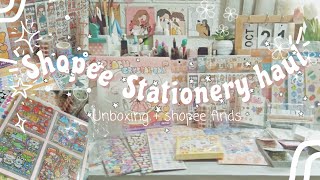 🌷Stationery Haul unboxing  shopee finds mini journals and Stickers [upl. by Chiquia]