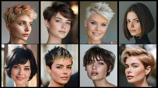 Very percious pixie short Haircut with curtains bang out for younger age women2024 [upl. by Freberg]