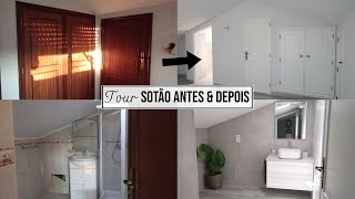 TOUR pelo sotão remodelado  ANTES amp DEPOIS [upl. by Haimarej]