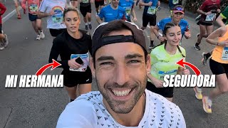 CORRO LA MEDIA MARATÓN DE BARCELONA CON MI HERMANA Y UNA SEGUIDORA [upl. by Etyam427]