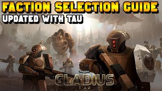 Warhammer 40000 Gladius  Faction Selection Guide TAU UPDATE [upl. by Avehsile]