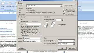am3610 Druckvorbereitungen bei WordDokumenten [upl. by Franek593]