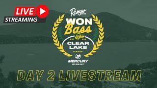 Day 2  2024 WON BASS Clear Lake Open WeighIn [upl. by Ibrab764]