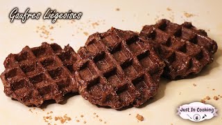 Recette des Gaufres Liégeoises Tout Chocolat [upl. by Berty76]