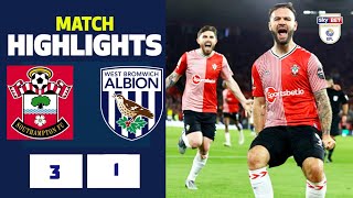 Southampton vs West Brom 31 Highlights  EFL championship PlayOff Semifinal  Adam Armstrong Goal [upl. by Aleinad539]