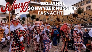 100 Jahre Schwyzer Nüssler Fasnacht in Schwyz [upl. by Gipps]