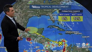 WPTV First Alert Weather tropics forecast morning of Aug 7 2024 [upl. by Reham]