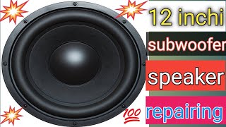 Voice subwoofer Speaker repair electronics  how to repair subwoofer speaker [upl. by Names]