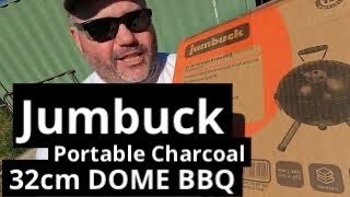 Under 20 BUNNINGS Portable Dome BBQ Charcoal Grill Smoker Unboxing [upl. by Odracir135]