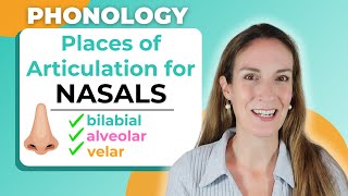 Place of Articulation for NASALS  Consonants in English Phonology [upl. by Nosyarg]