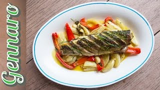 Grey Mullet with Red Pepper  Gennaro Contaldo [upl. by Den62]