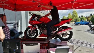 2005 Suzuki SV1000S On The Dyno [upl. by Tarryn]