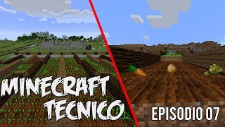 MINECRAFT TECNICO 113 Ep07  GRANJA SEMIAUTOMATICA DE TRIGOPATATASZANAHORIAS🌽 [upl. by Pool]