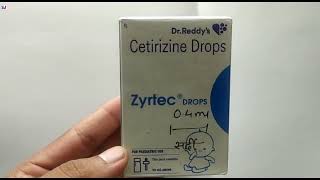 Zyrtec Drops  Cetirizine Drops Uses  Zyrtec Drops Uses Side effects Dosage Benefits Review Hindi [upl. by Brosy]