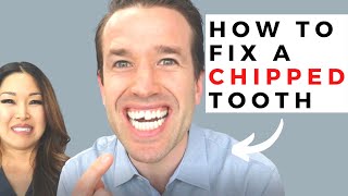 How To Fix A Chipped Tooth  Drs Christine and Nate [upl. by Ervin]