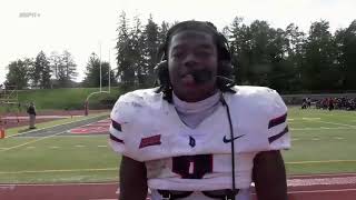 Football Postgame JaMario Clements at Saint Francis  ESPN Interview [upl. by Chrotoem]