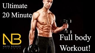 Ultimate 20 Minute Full Body Workout at Home with Dumbbells [upl. by Yevre]