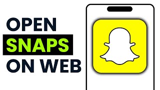 How to Open Snaps on Snapchat Web Without Phone EASY [upl. by Eytak]