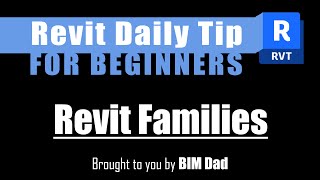 Revit Tip No 3 Introduction to Revit Families  Basics You Need to Know autodeskrevit [upl. by Lias]