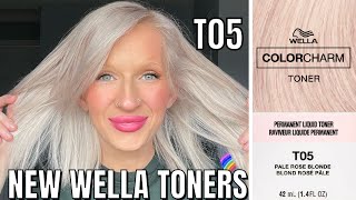 WELLA T05 Pale Rose Blonde On Bleached Hair [upl. by Eserehc452]