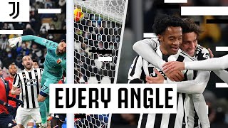 🎥 Every Angle of Juan Cuadrados INCREDIBLE Corner Kick Goal  Juventus vs Genoa  Juventus [upl. by Horatio]