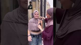 Non Muslims girls wearing hijab first time muslimah abayahijab hijabstyle viralshorts trending [upl. by Ahseyt510]