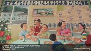 Children at school meals biscuits in Wonsan North Korea [upl. by Ahsienal537]