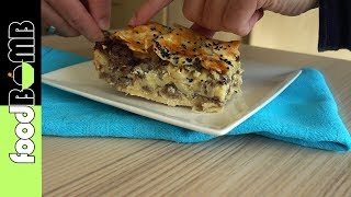 59 Kiymali Borek Maken Turkse borek met Gehakt  Foodbomb [upl. by Acemaj308]