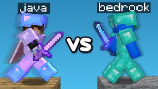 Bedrock Skywars PRO VS Java Skywars PRO [upl. by Nyl]