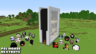 SURVIVAL PS5 HOUSE WITH 100 NEXTBOTS in Minecraft  Gameplay  Coffin Meme [upl. by Yecram299]