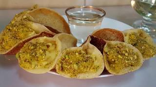 Qatayef Middle eastern famous Qatayef with Cream filling [upl. by Gannie]