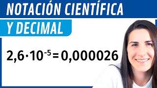 Expresar Números en NOTACIÓN CIENTÍFICA y DECIMAL 🟦 [upl. by Saffier501]