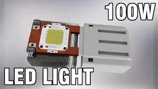 Building a cheap flickerfree 100W LED light [upl. by Aihsrop539]