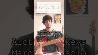 Arctic Monkeys  Mardy Bum solo guitar lesson [upl. by Cadel]