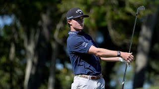 Blades Brown 16 shoots 66 moves up Myrtle Beach Classic leaderboard in PGA Tour debut [upl. by Alyhs]