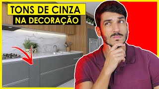 TONS DE CINZA NA DECORAÇÃO DEIXAM A CASA CHIQUE [upl. by Bradleigh]