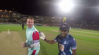 Brendon McCullum amp Mahela Jayawardene batting with a GoPro  Cricket for Heroes at the Kia Oval [upl. by Cj116]