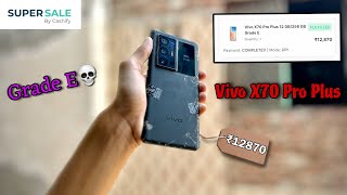 Unboxing Vivo X70 Pro Plus 5G ₹12870🤯🔥  Grade E  Cashify Supersale  Full Review [upl. by Annauqaj]