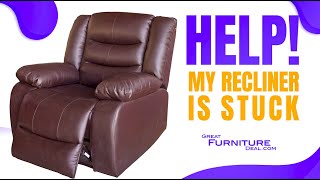 How to fix a broken recliner that is stuck in the recline position Fix broken power recliner [upl. by Andre]