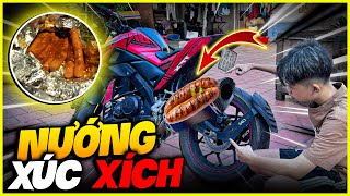 VLOG  Thí Nghiệm  Nướng Xúc Xích Bằng Pô Xe Máy  Cay Cấp Độ 7 [upl. by Nahsor]