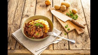 Zwiebelbraten vom Rind mit Kartoffelpüree [upl. by Pederson]