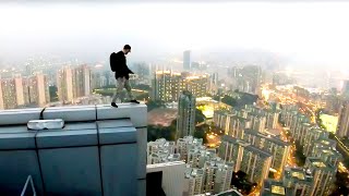 Drone Crash on Rooftop  Parkour in Hong Kong 🇭🇰 [upl. by Atillertse]