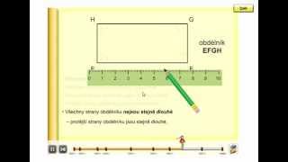 Vlastnosti obdélníku Geometrie 3 ročník strana 40 úvod B [upl. by Ellimak]